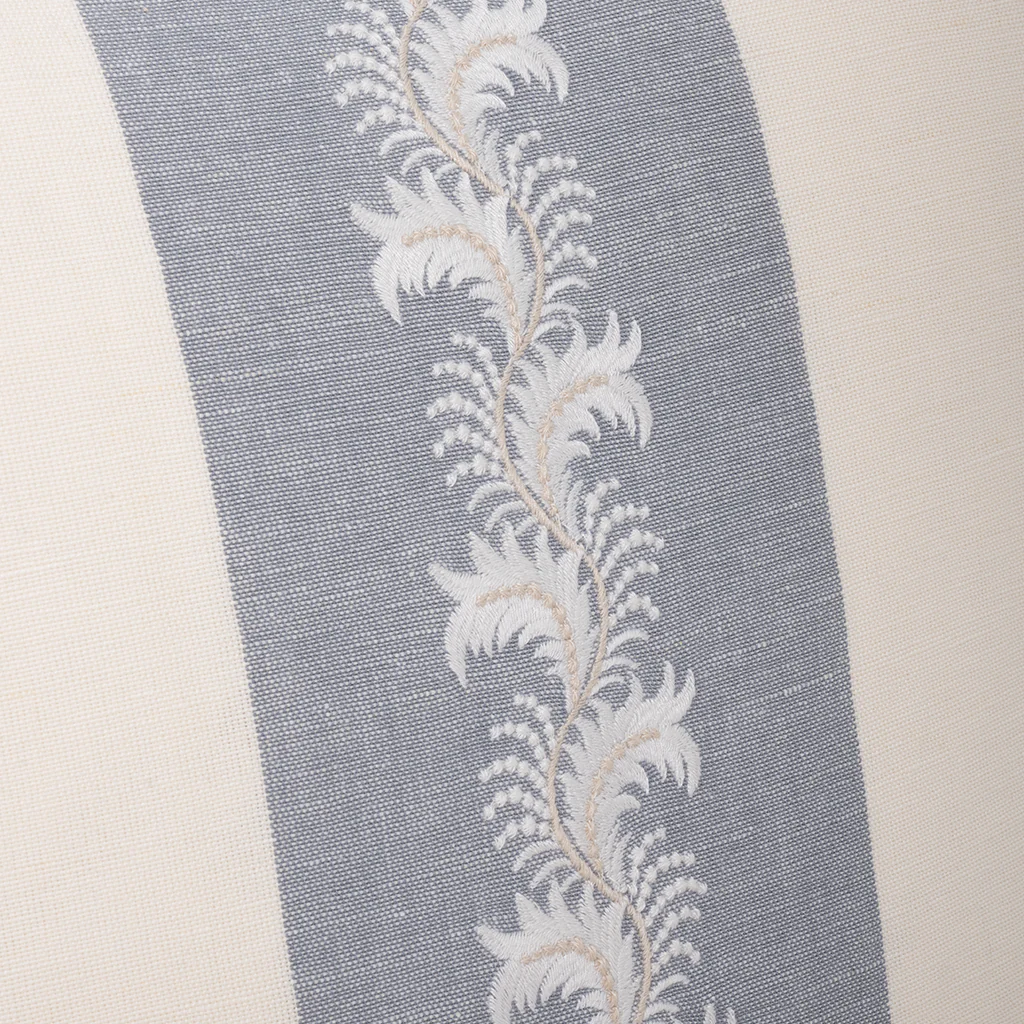 Embroidered Trellis Pillow - Image 3