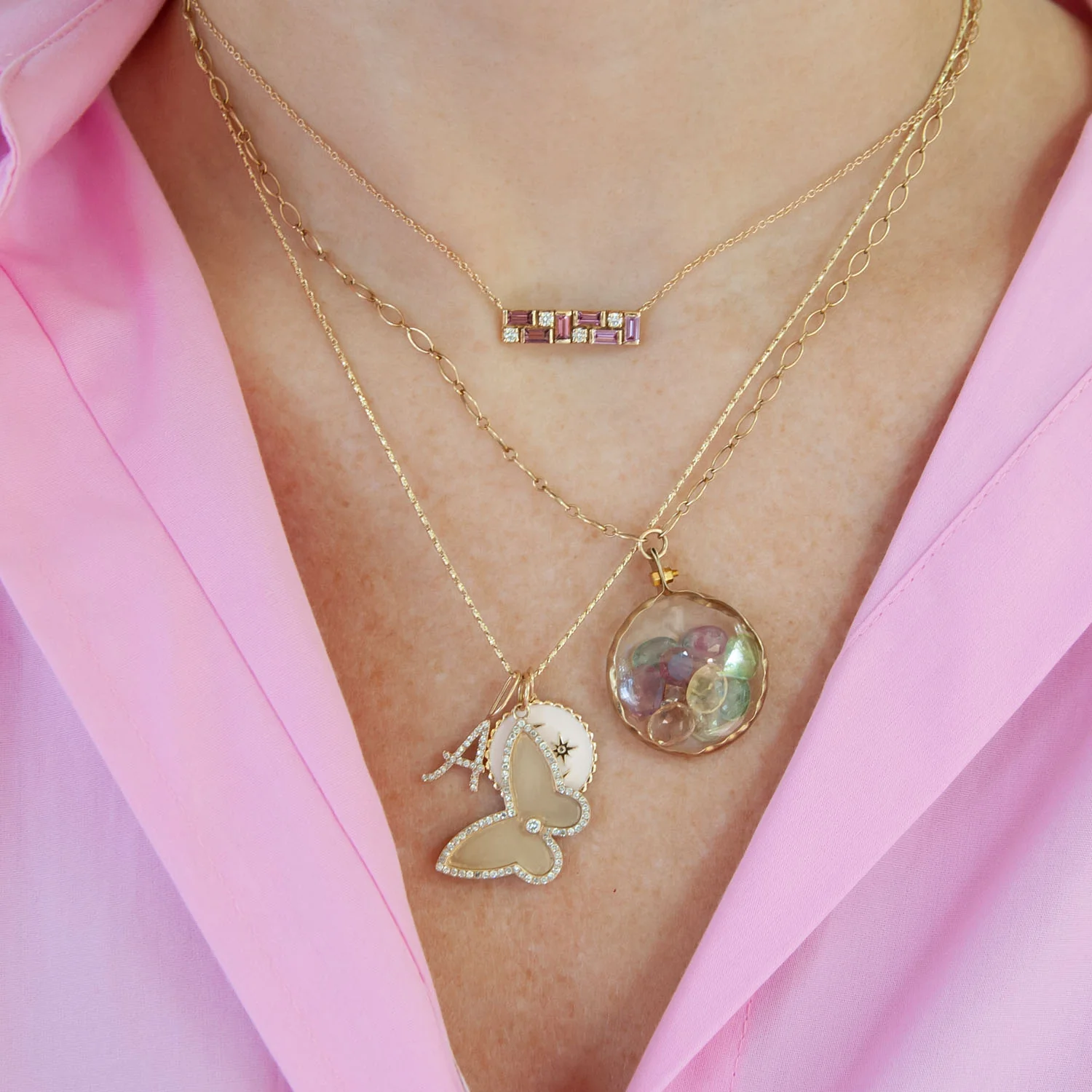 Gold Fiagro Chain Necklace - Image 3