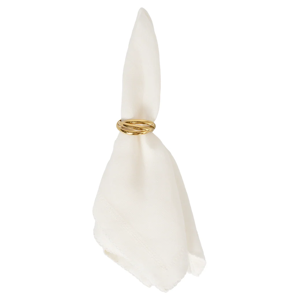 Gold Trio Napkin Ring - Image 3